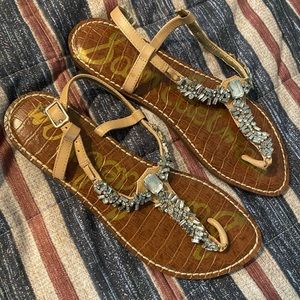 Sam Edelman Jeweled Thong Sandal
